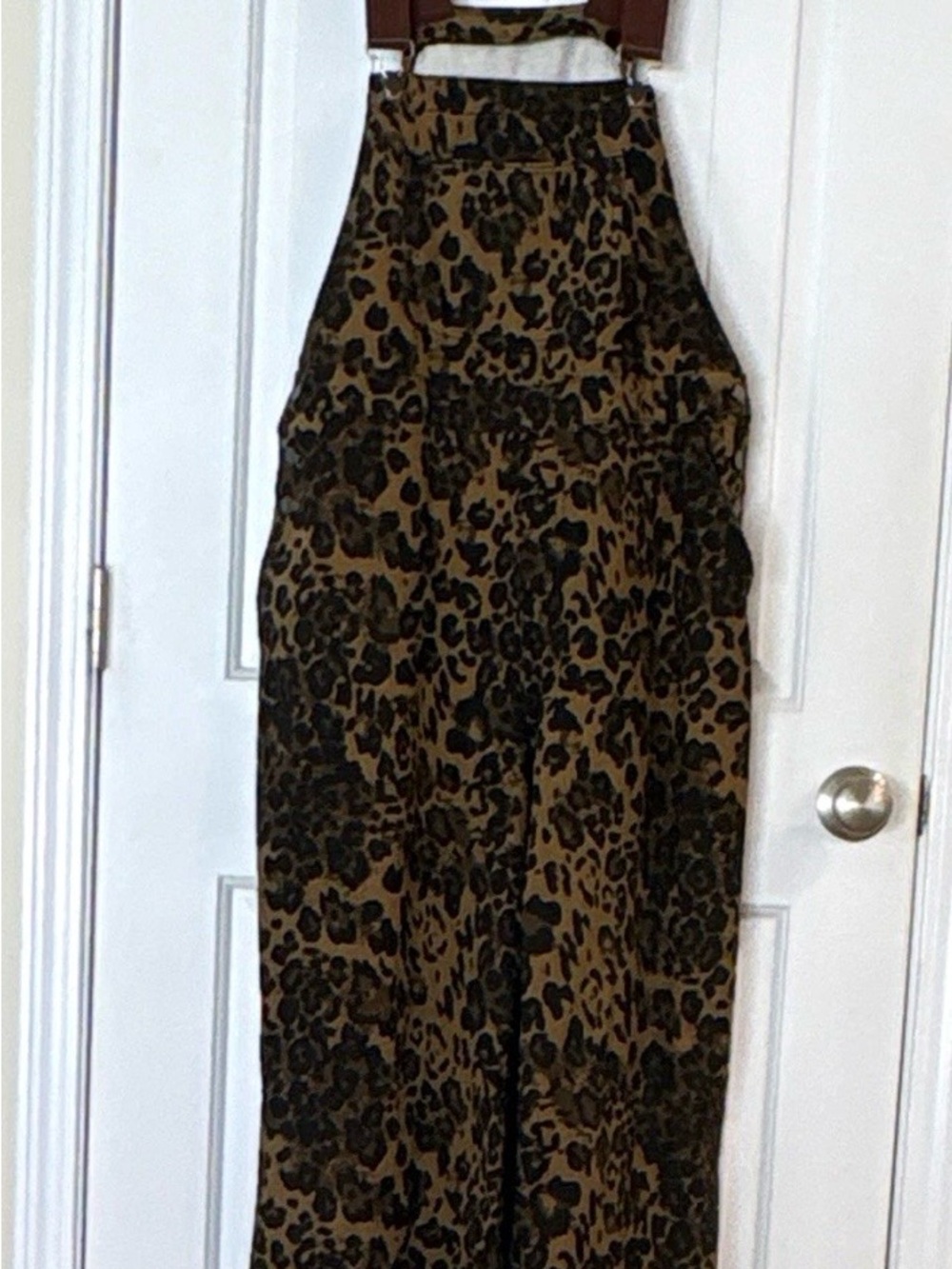 Cider Leopard Print Wide-Leg Jumpsuit - Brown/Black
